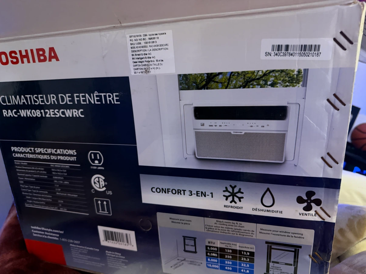Toshiba Window Air Conditioner RAC-WK0812ESCWRC - photo 5