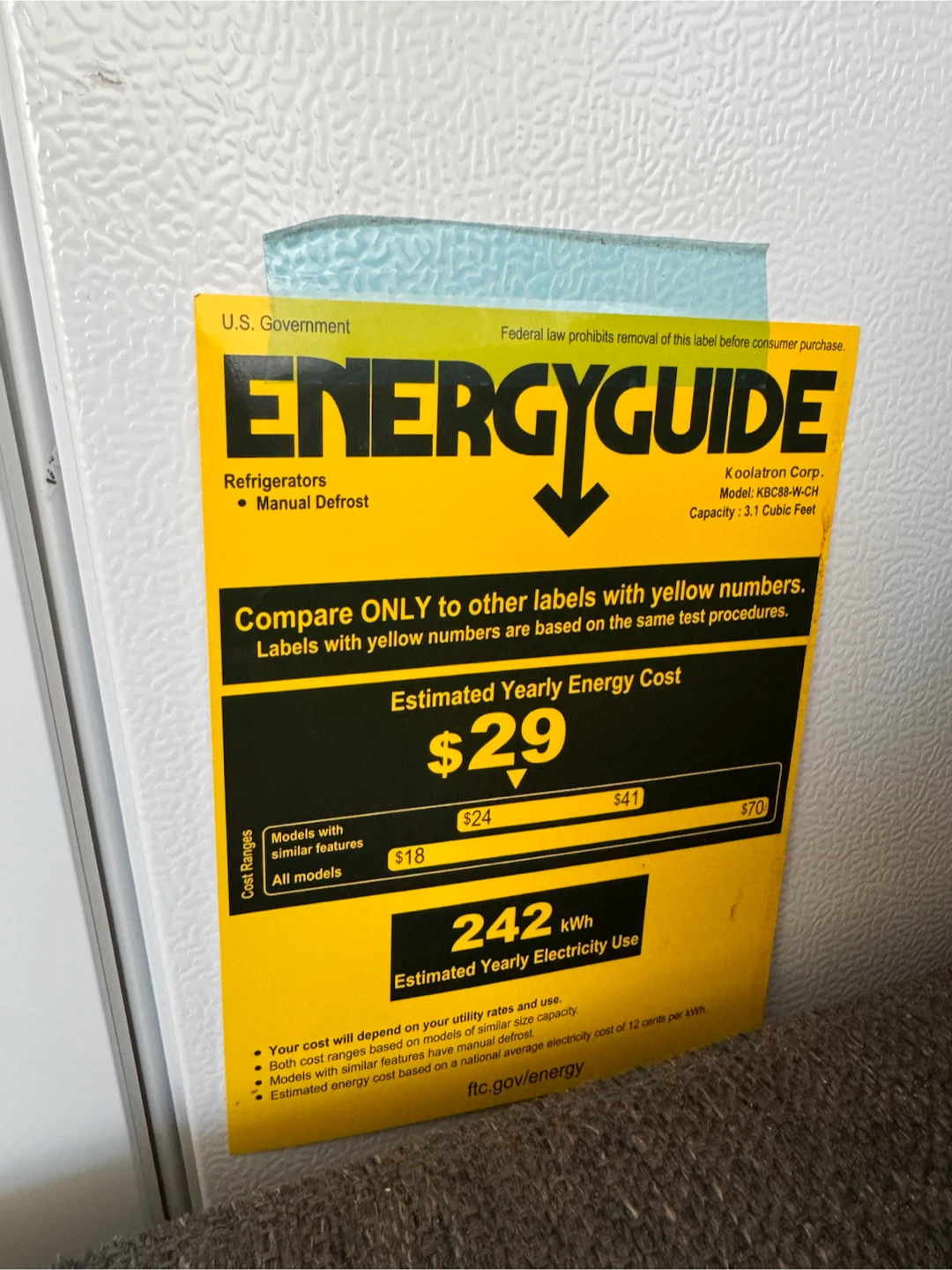 Koolatron Compact Refrigerator (Moving out Sale) - photo 2