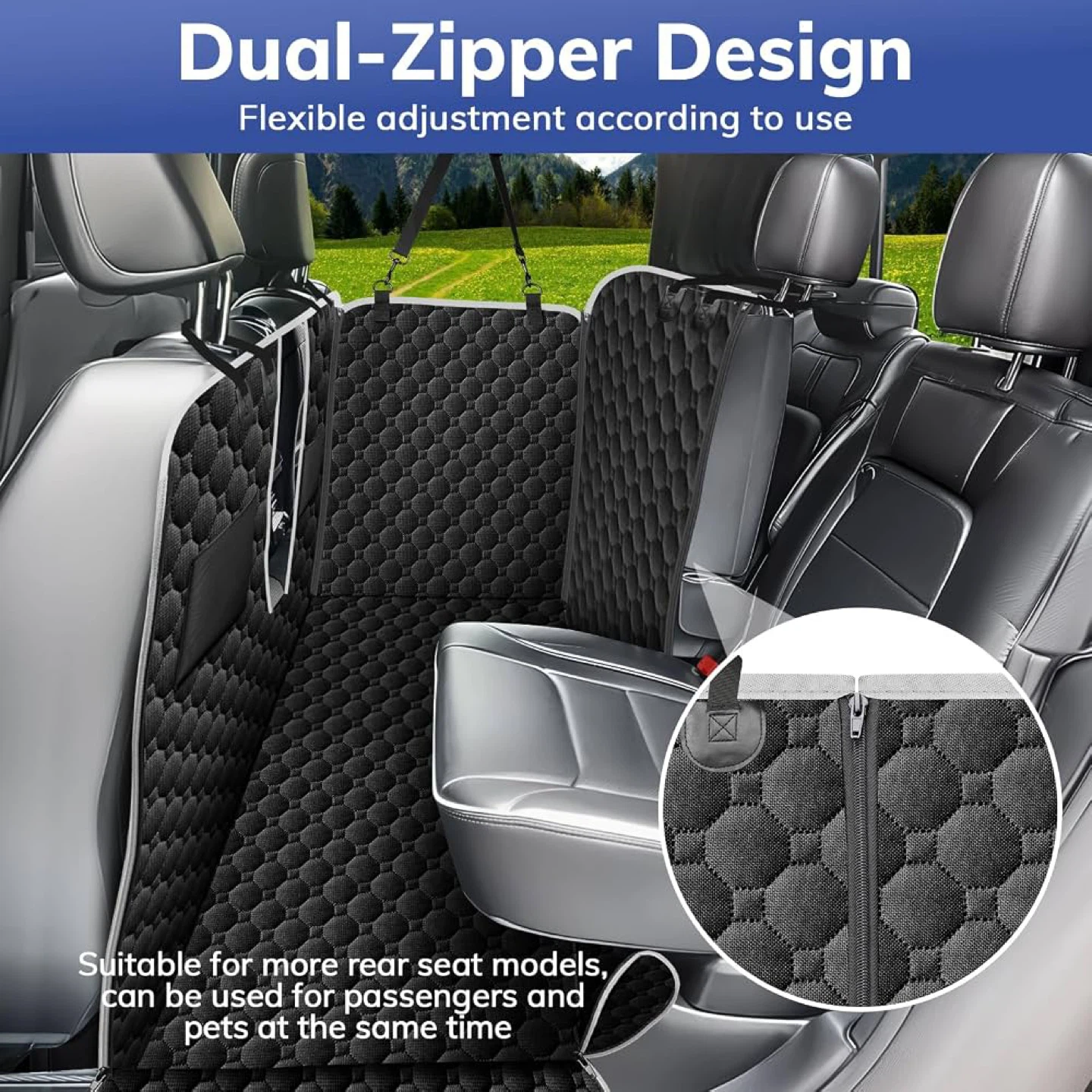 Mancro Truck Back Seat Pet Cover for Dogs - photo 2