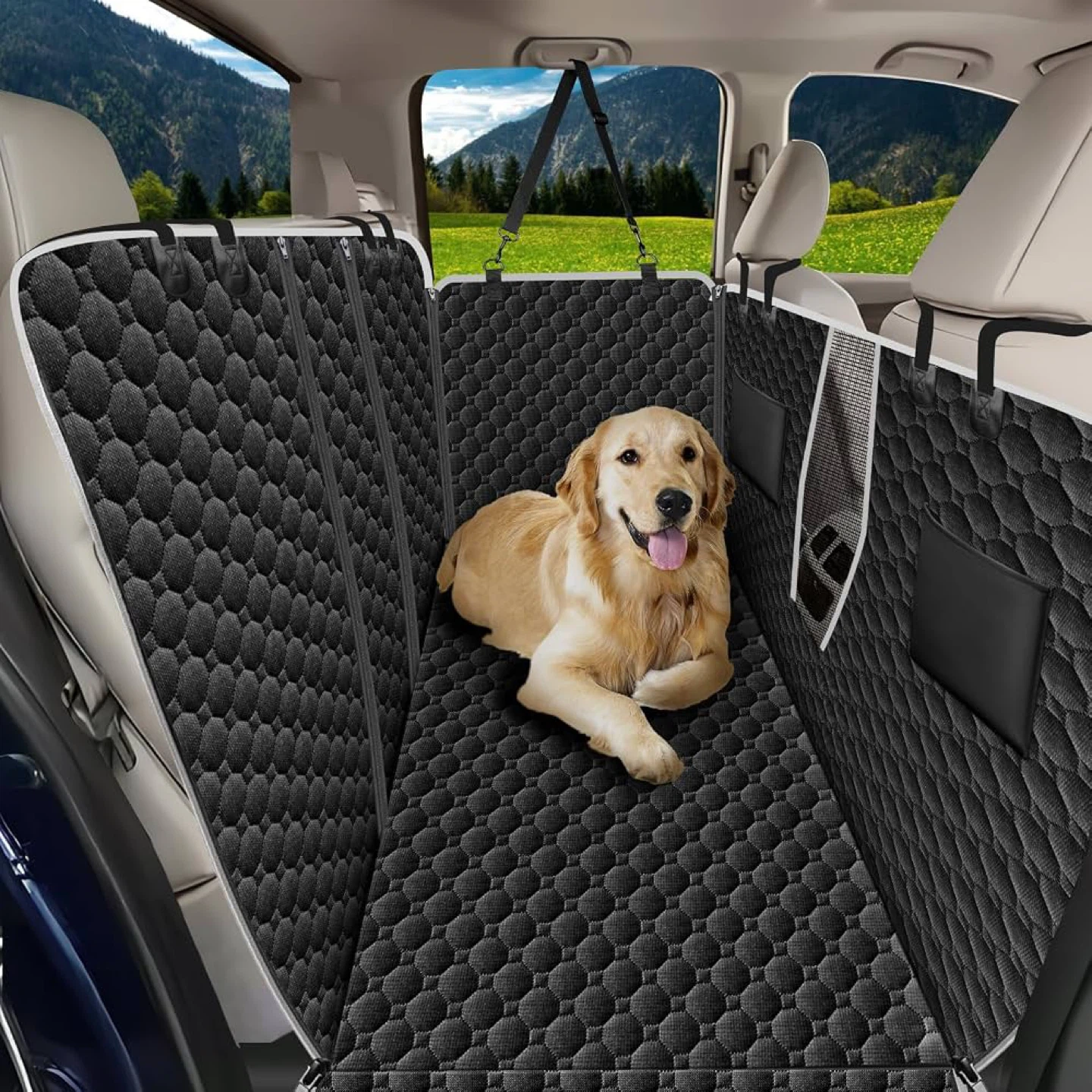Mancro Truck Back Seat Pet Cover for Dogs