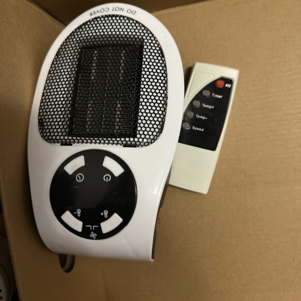 Compact Plug-in Heater with Remote