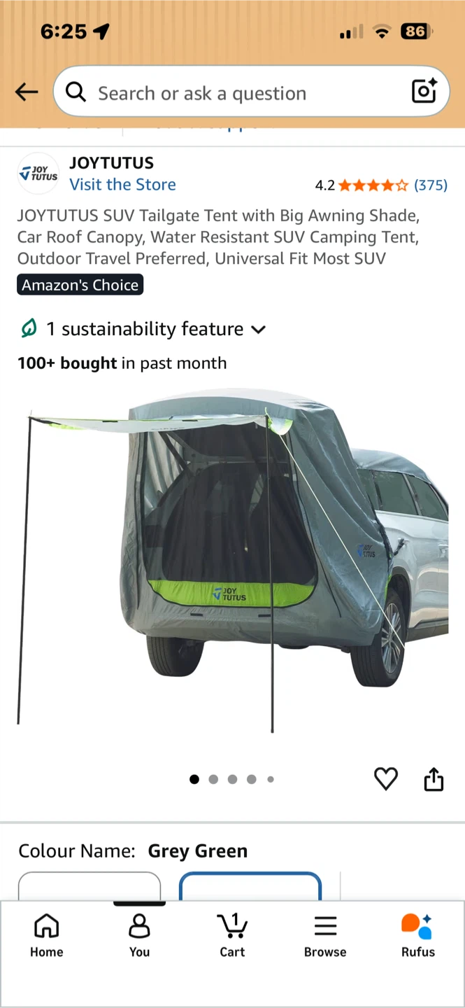 Tailgate tent