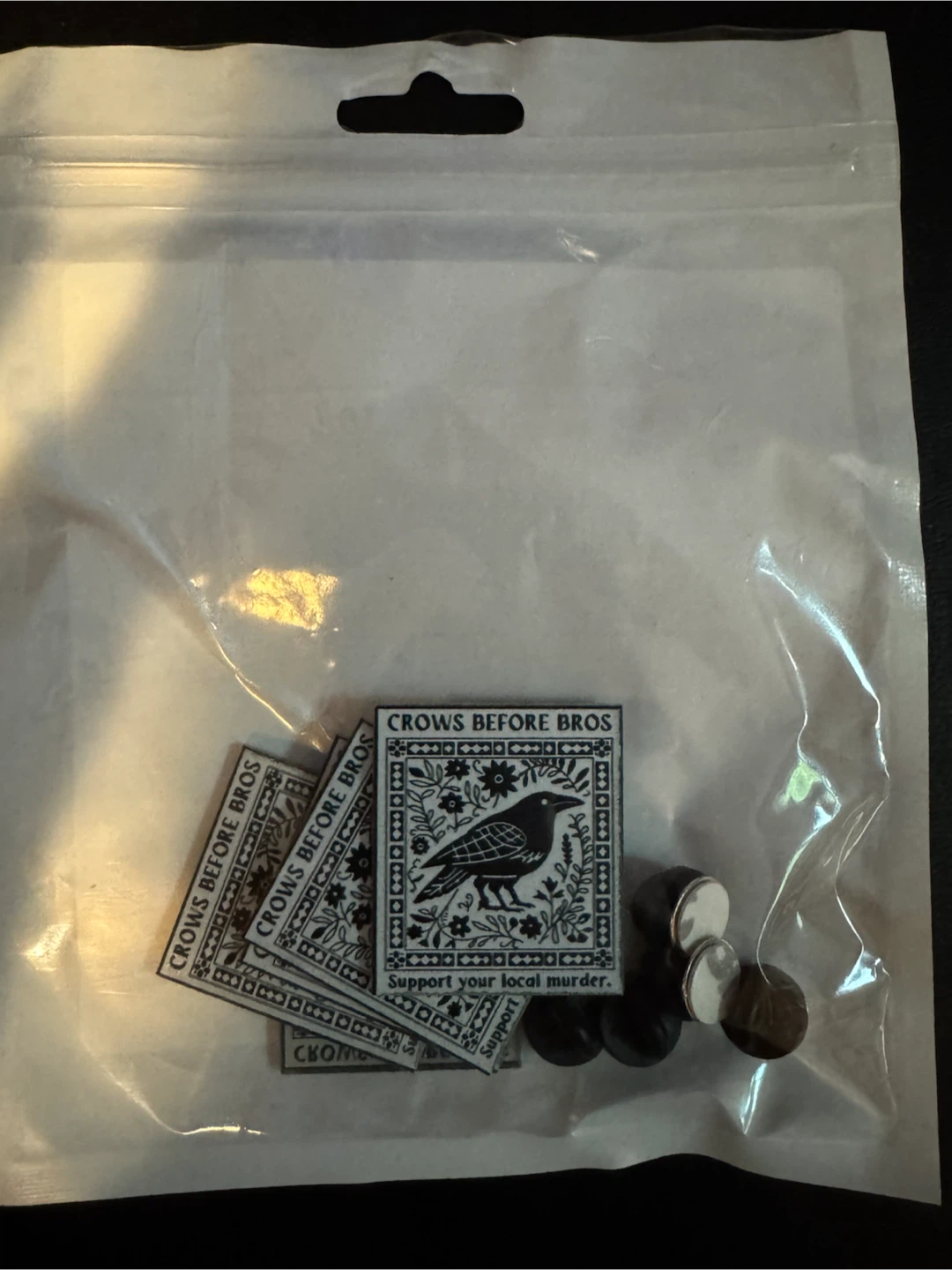 5 Crows Before Bros Enamel Lapel Pins