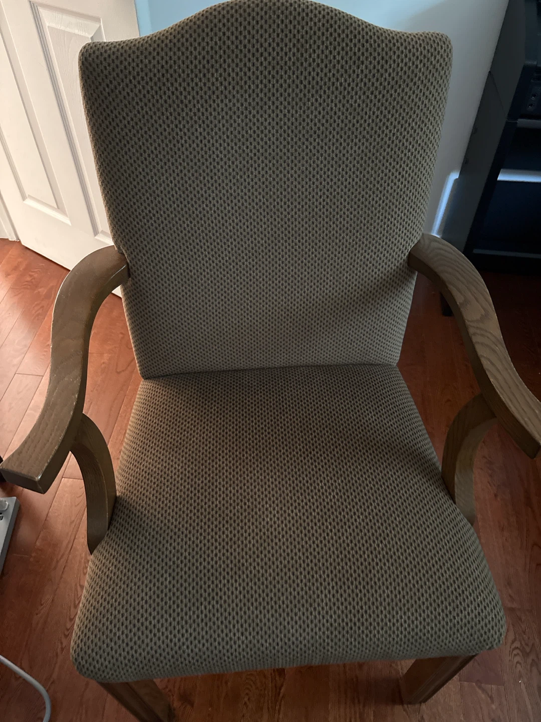 Fabric Accent Chair with Wooden Frame