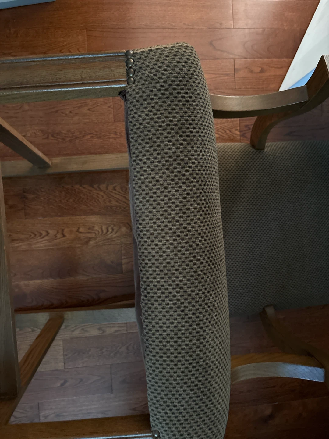 Fabric Accent Chair with Wooden Frame - photo 3