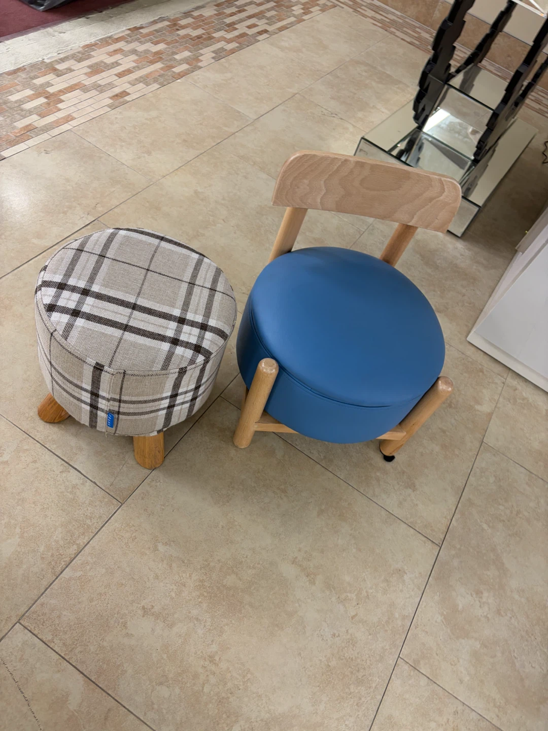 Kids Chair and Stool Set