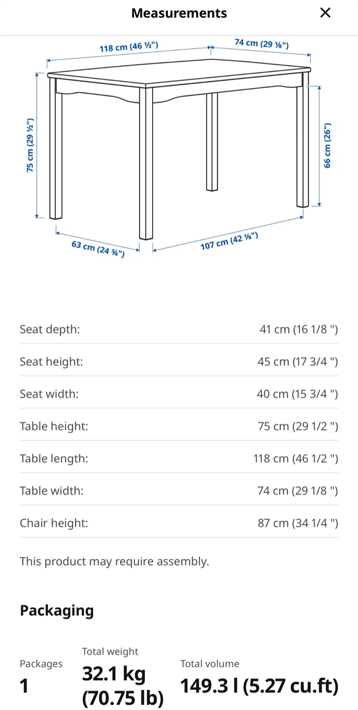 IKEA JOKKMOKK Table and 4 Chairs - photo 5