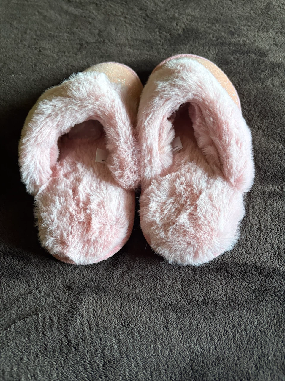 Felted Pink Glitter Slippers - photo 3