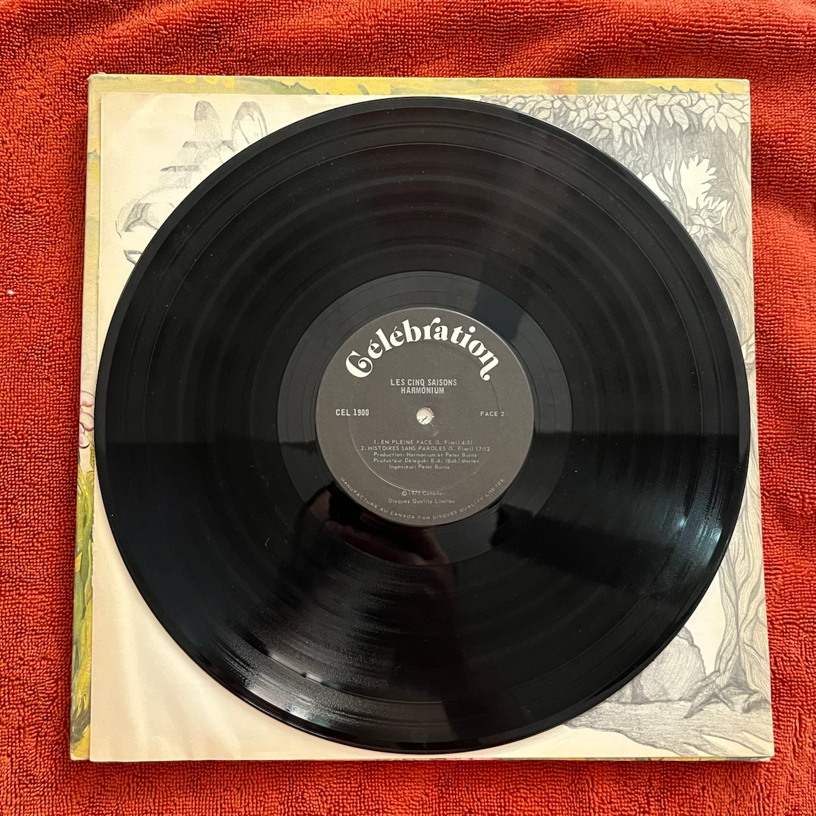 Celebration Les Cinq Saisons Harmonium Vinyl Record - photo 2