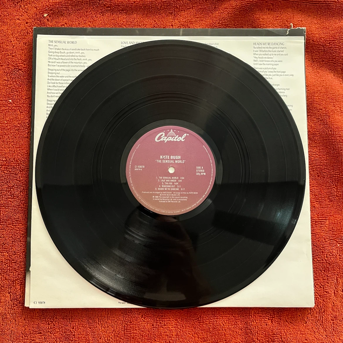 Kate Bush The Sensual World Vinyl LP Record - photo 2