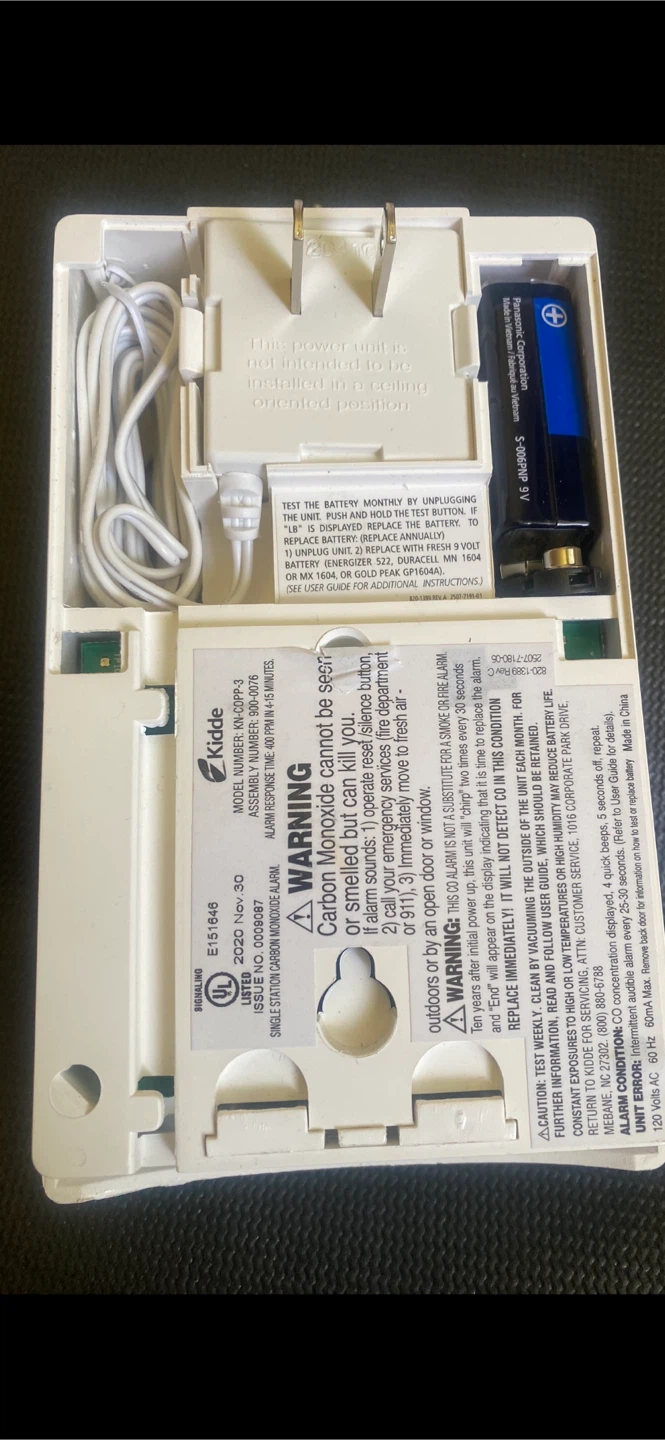 Kidde Carbon Monoxide Alarm - photo 4