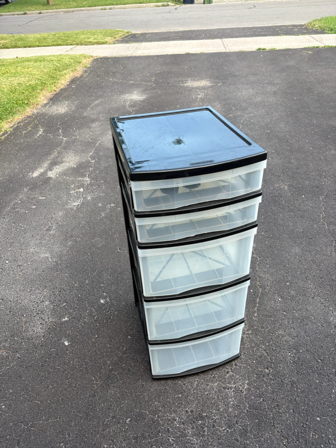 Plastic 5-Drawer Storage Unit