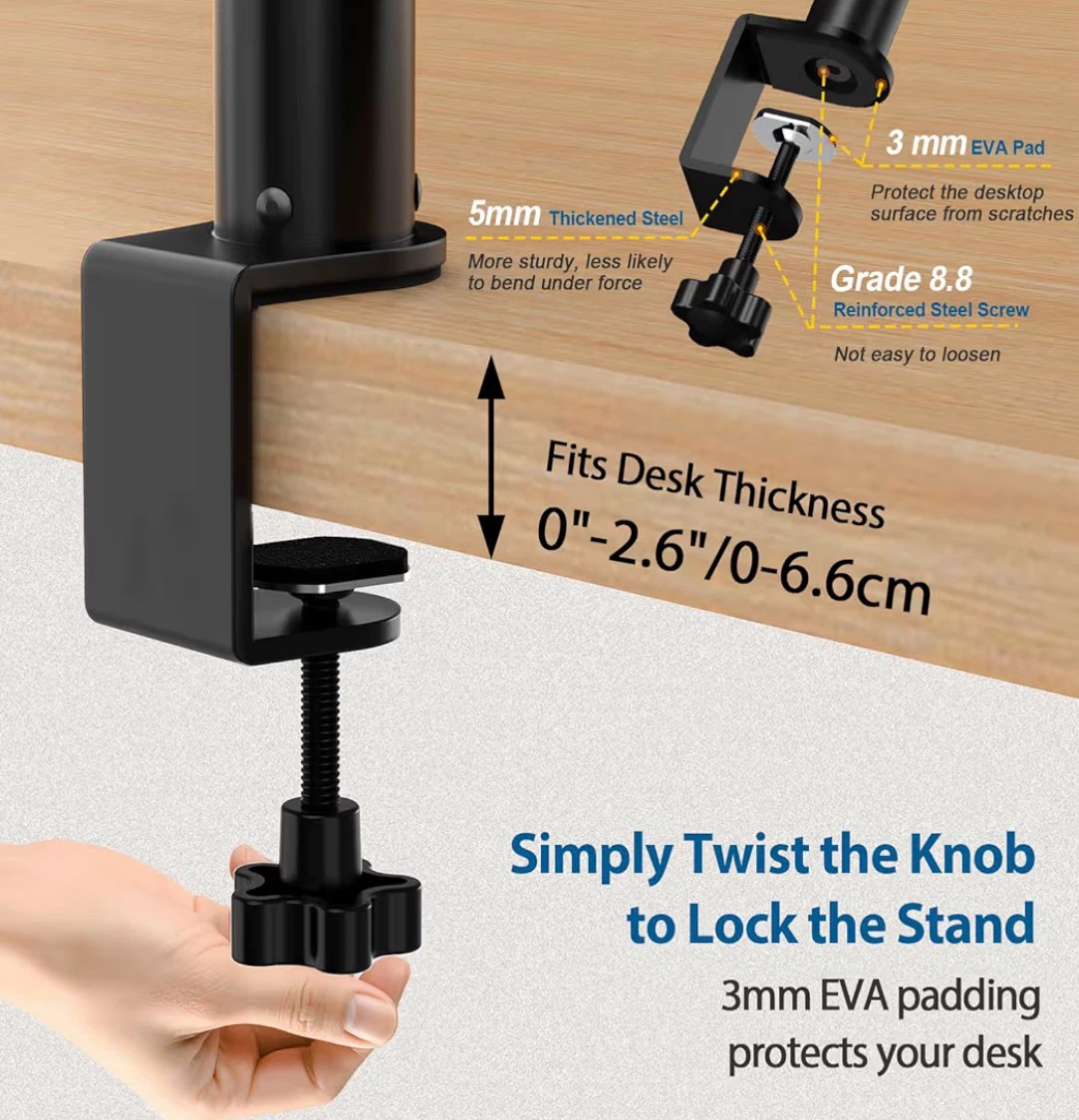 Desktop Speaker Stands for Studio Monitors PC Computer - photo 4