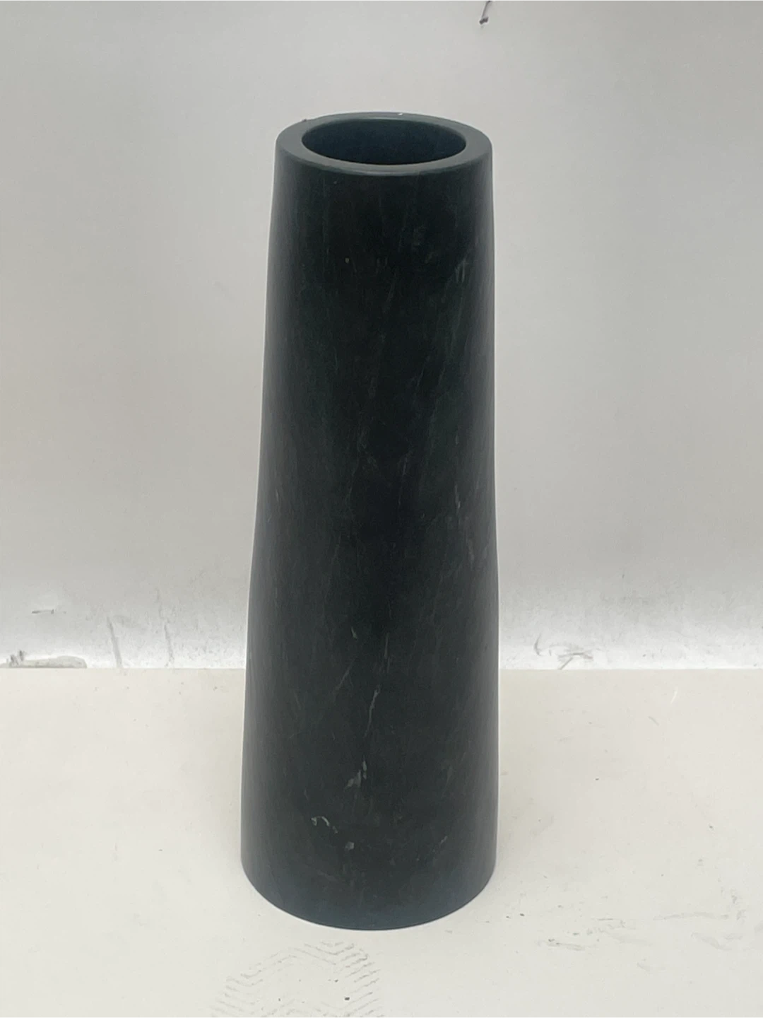 Tapered Black Marble Vase