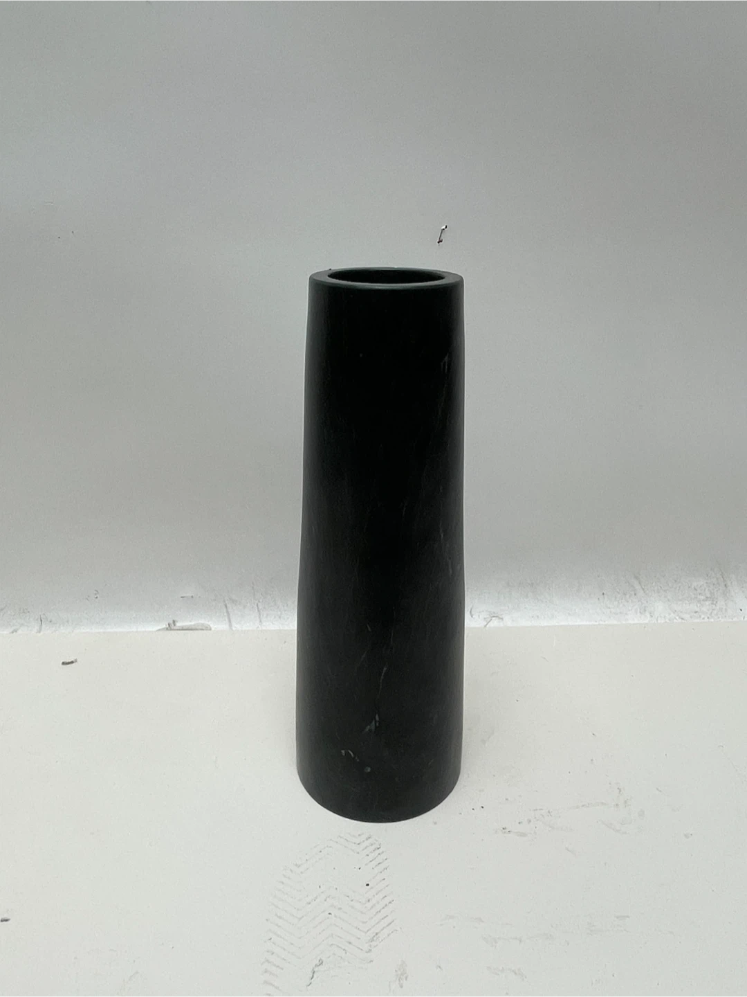 Tapered Black Marble Vase - photo 2