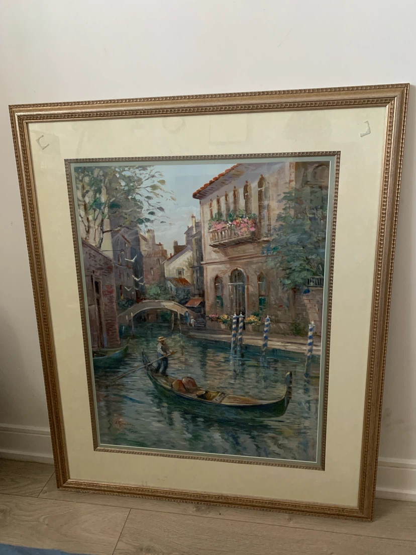 ‼️MOVING SALE‼️ painting "Venetian Colors" by artist L. Gordon.