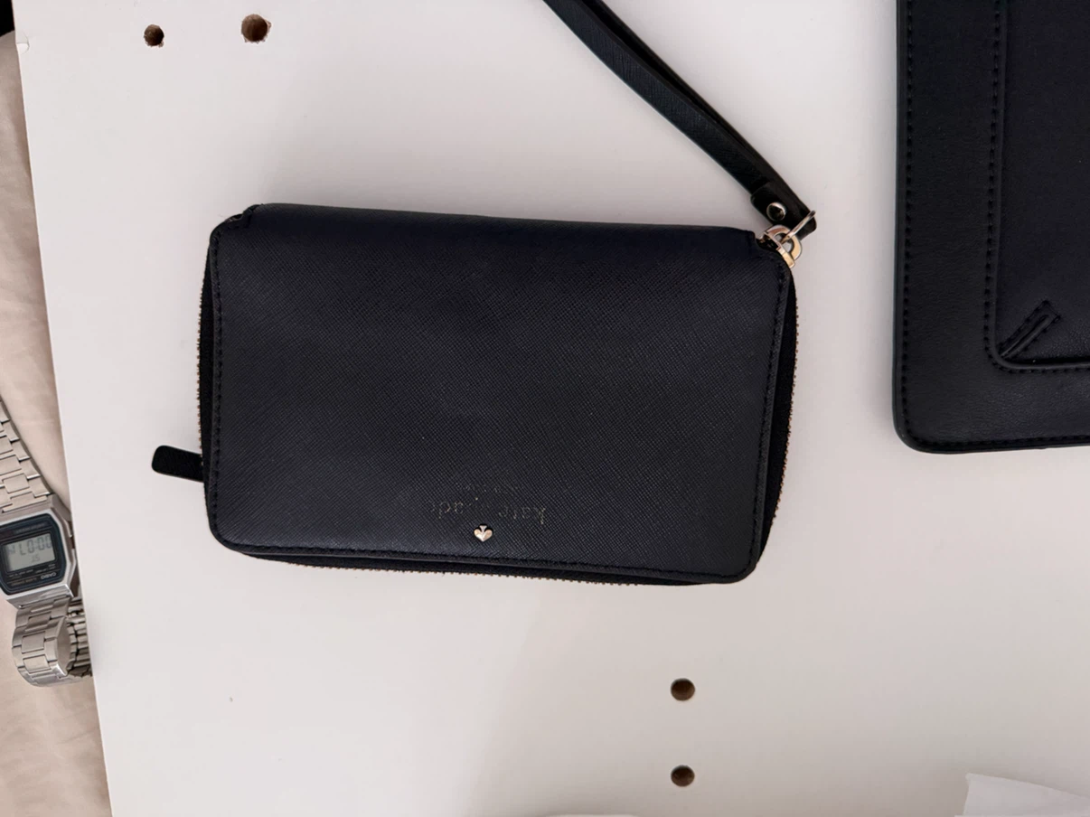 2 Kate Spade Black Zip Around Wristlet Wallet - photo 5