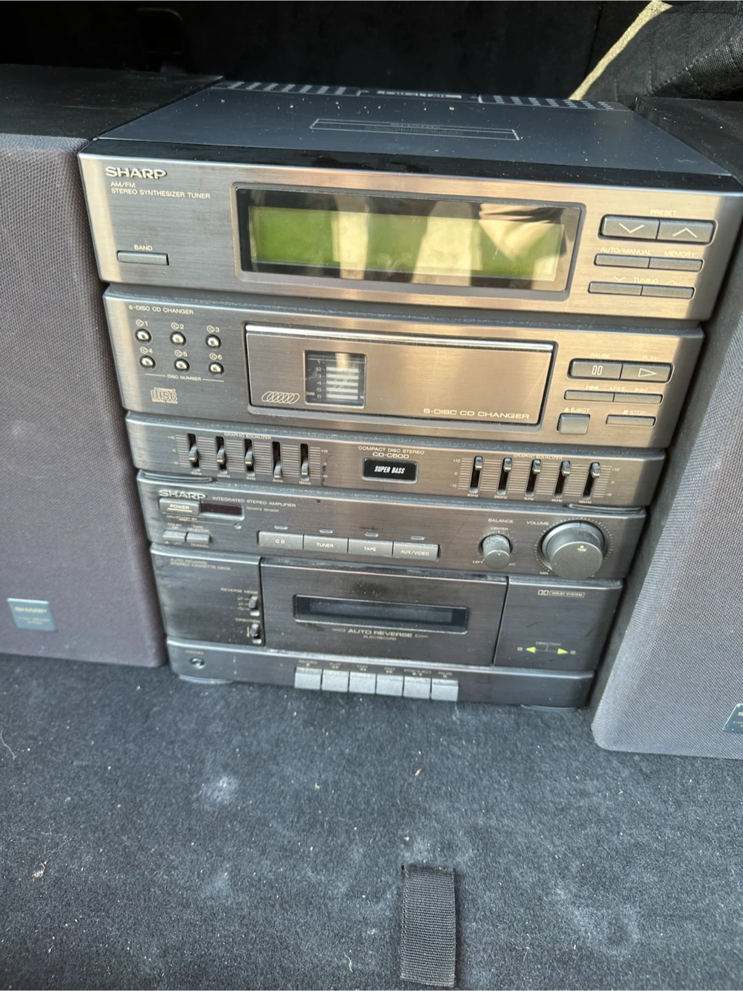 Sharp Stereo System with CD Changer and Cassette - photo 3