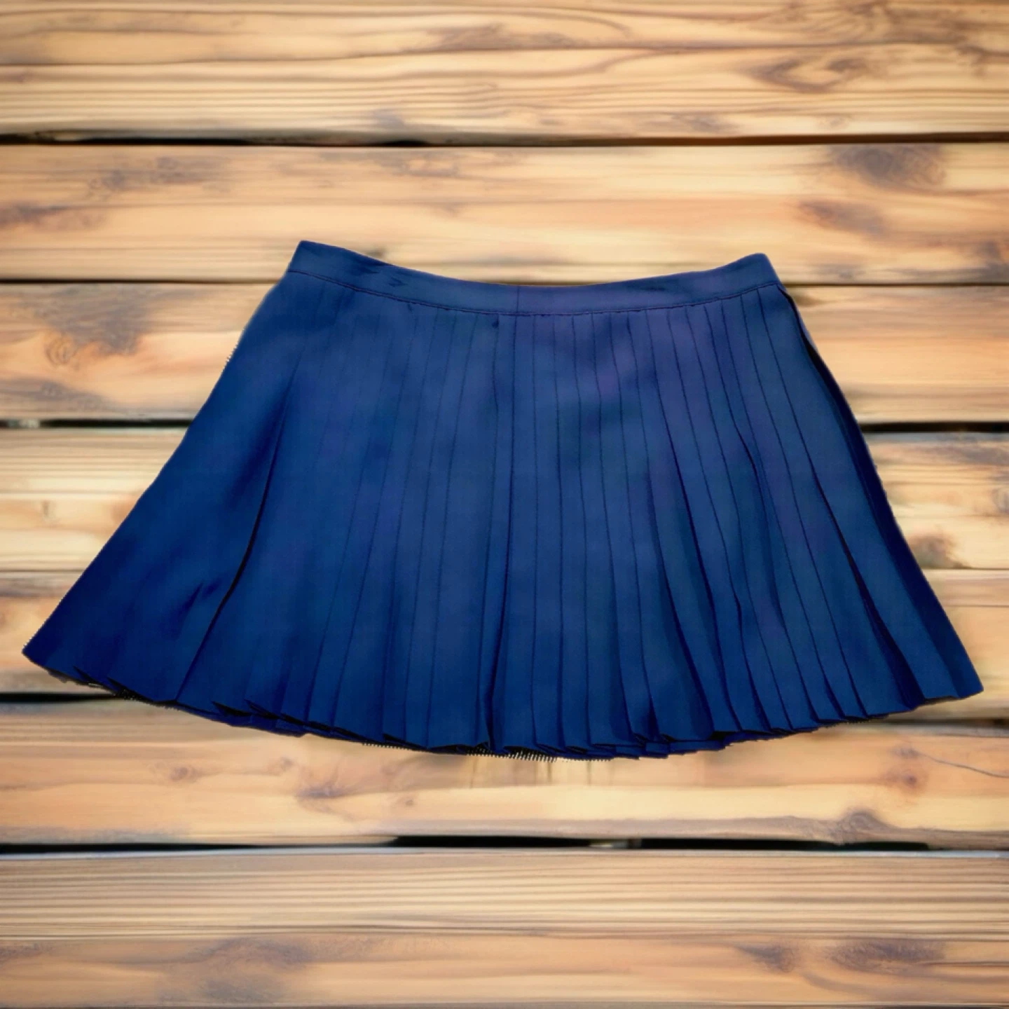 3X Juniors Navy Blue Pleated Mini Skirt - photo 2