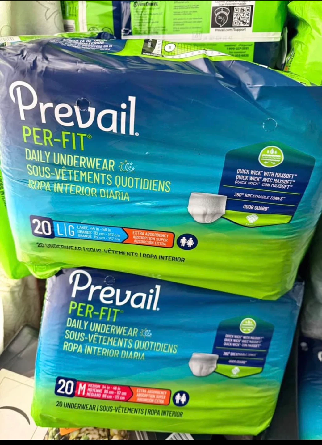 Prevail Per-Fit Daily Underwear - Large (20 ct)