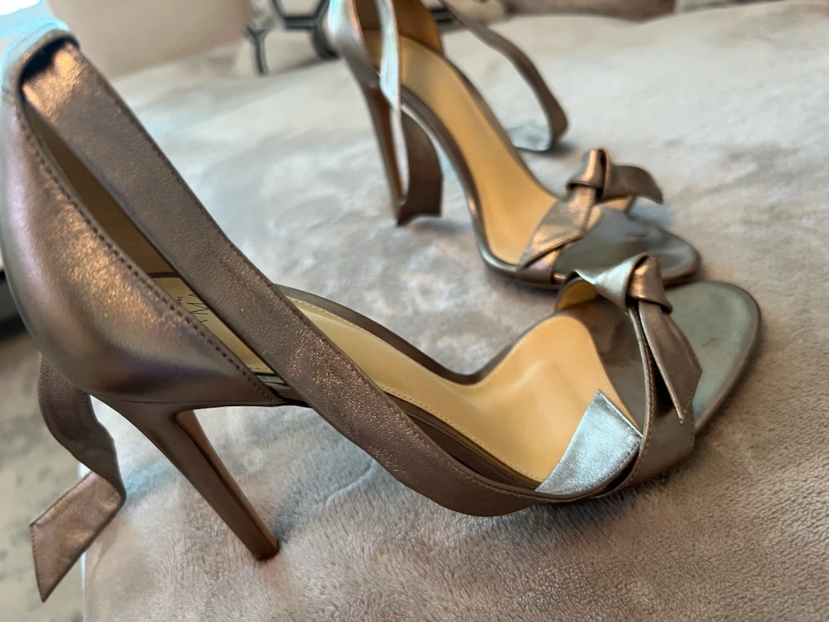 Alexander Birman Metallic Bow Heels - photo 2