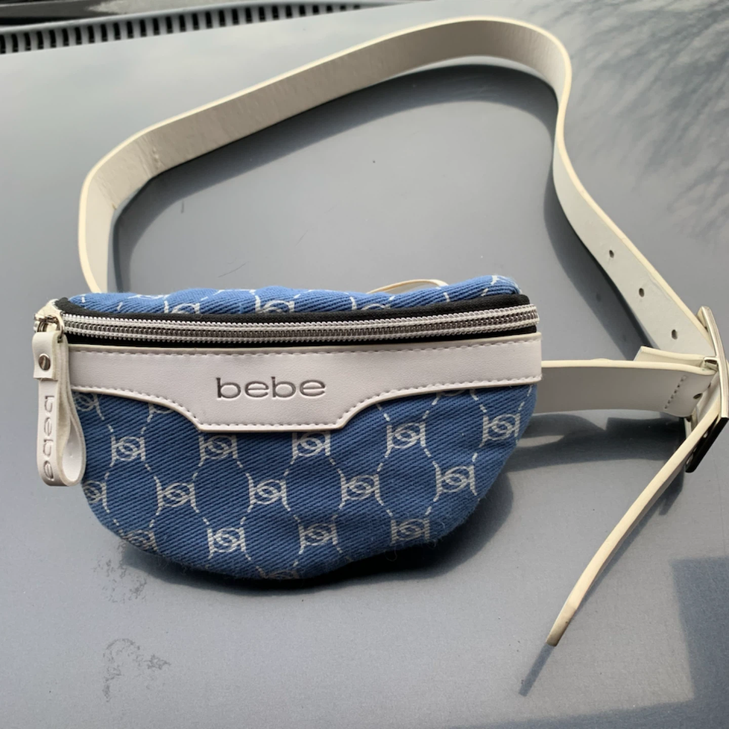 EUC M/L Bebe Monogram Fanny Pack