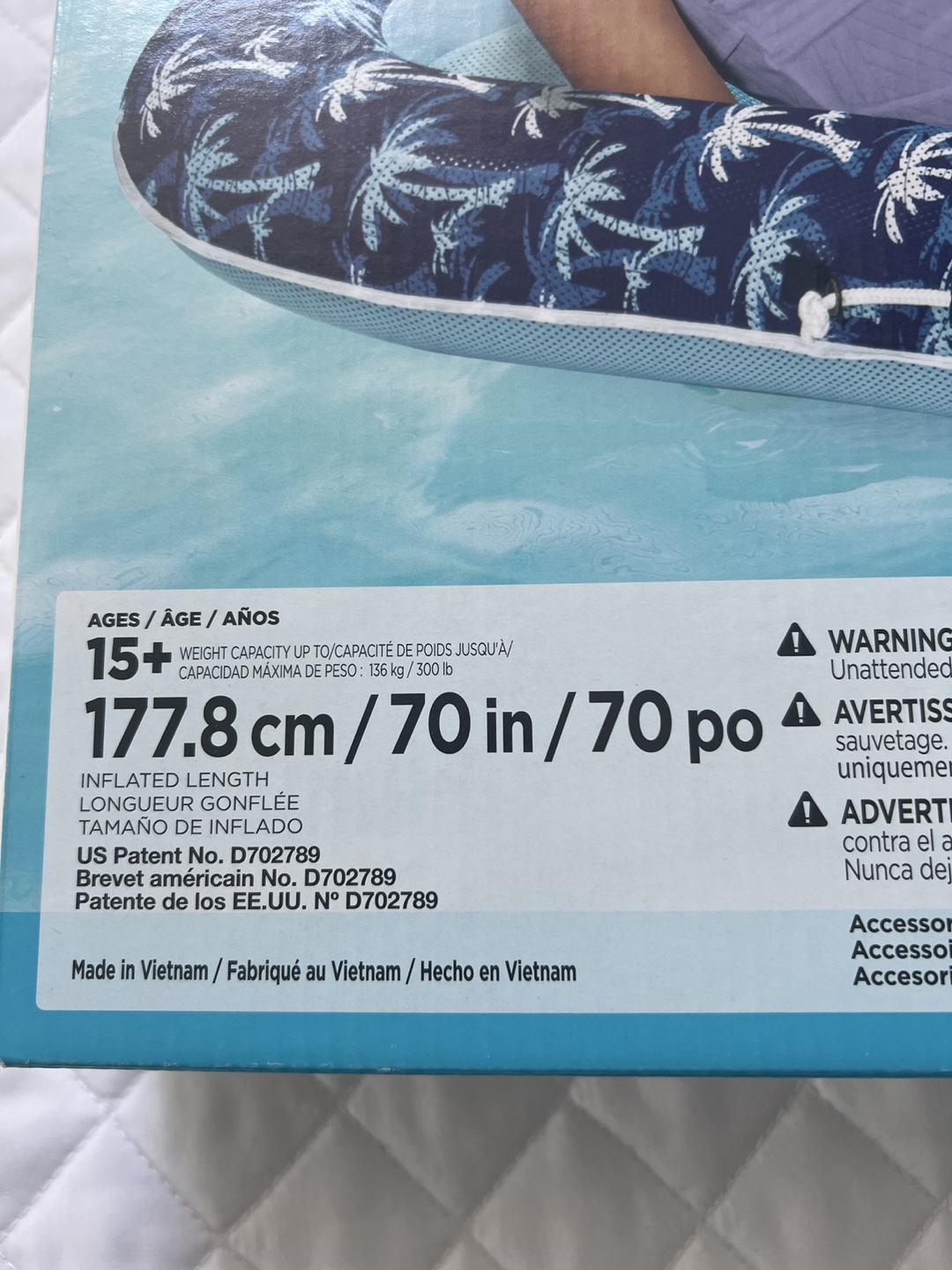 New in box Aqua Pool Lounge Float - photo 3