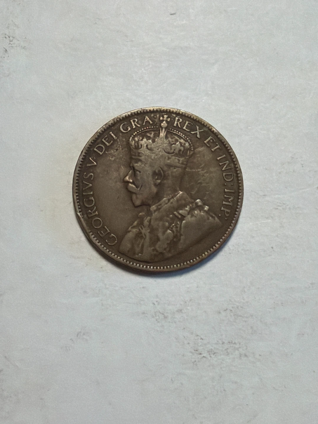 1918 Canada Large One Cent Coin - photo 2