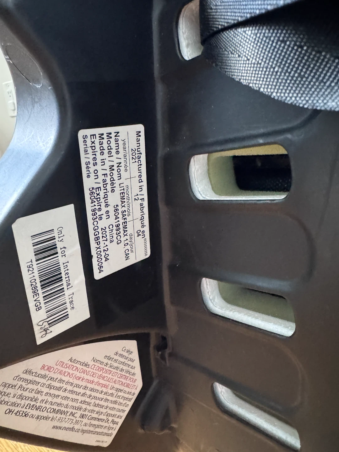 Evenflo LiteMax infant car seat - photo 3