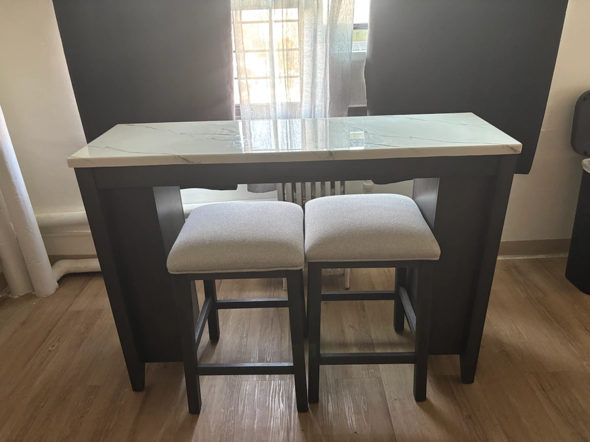 2-Seater Bar Table and Stools Set