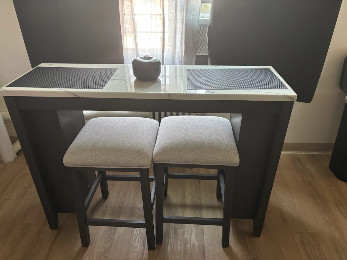 2-Seater Bar Table and Stools Set - photo 3