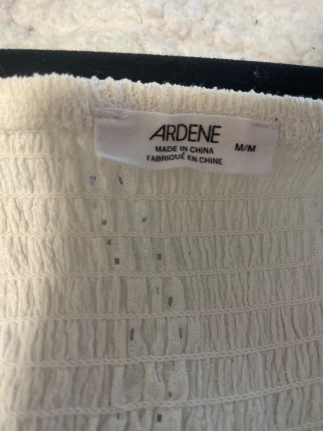 Ardene White Eyelet Peplum Tank Top - photo 3