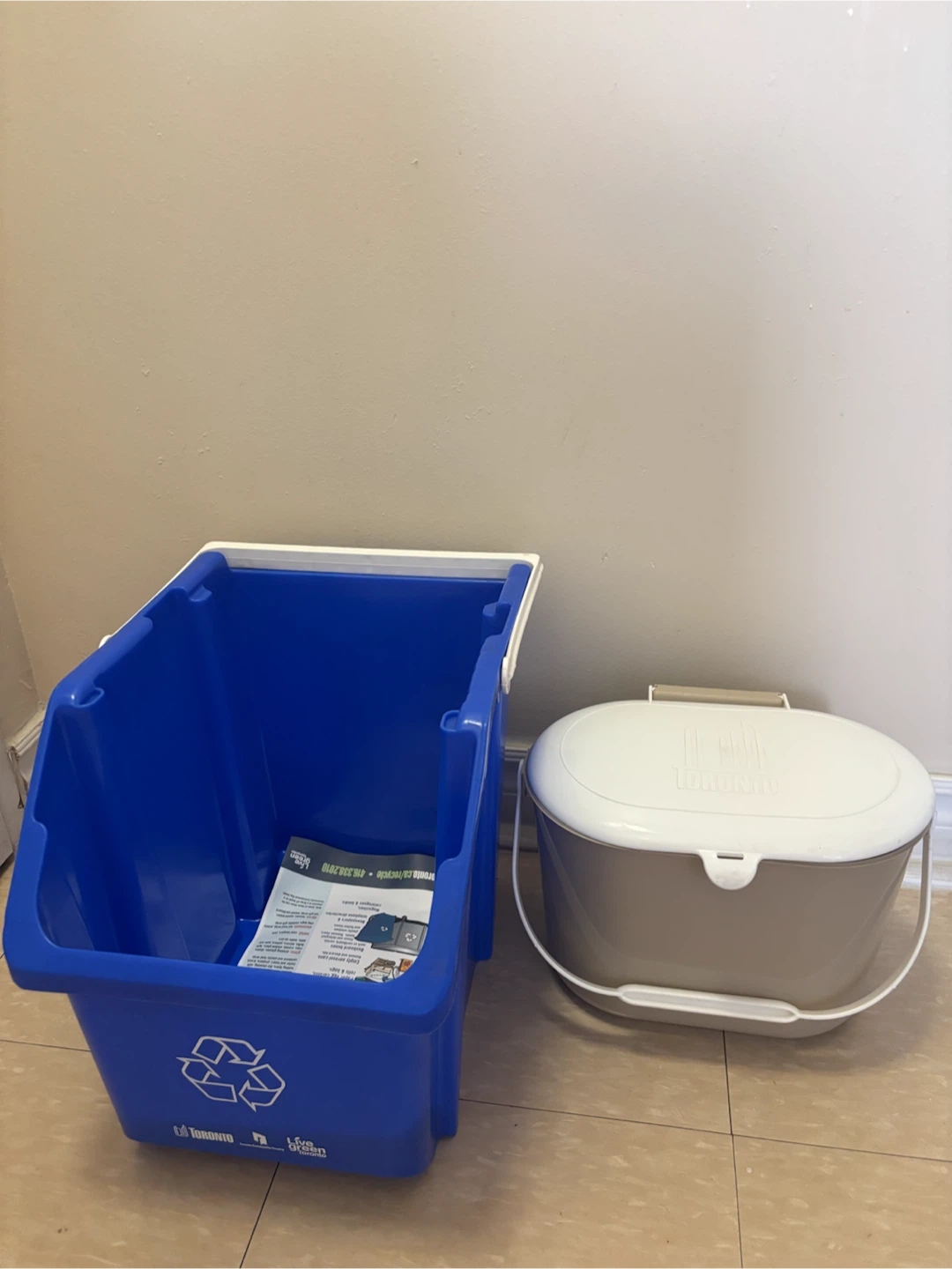 Recycling Blue Bin & Compost Bin - photo 2