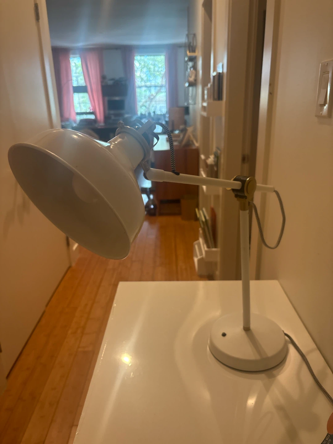 White Adjustable Desk Lamp