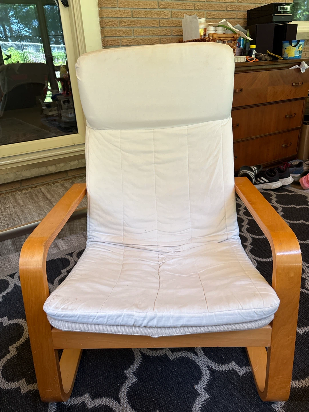 Cream Padded Armchair