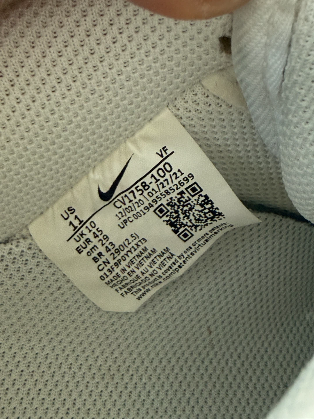 Nike Air Force 1 White Sneakers - photo 3