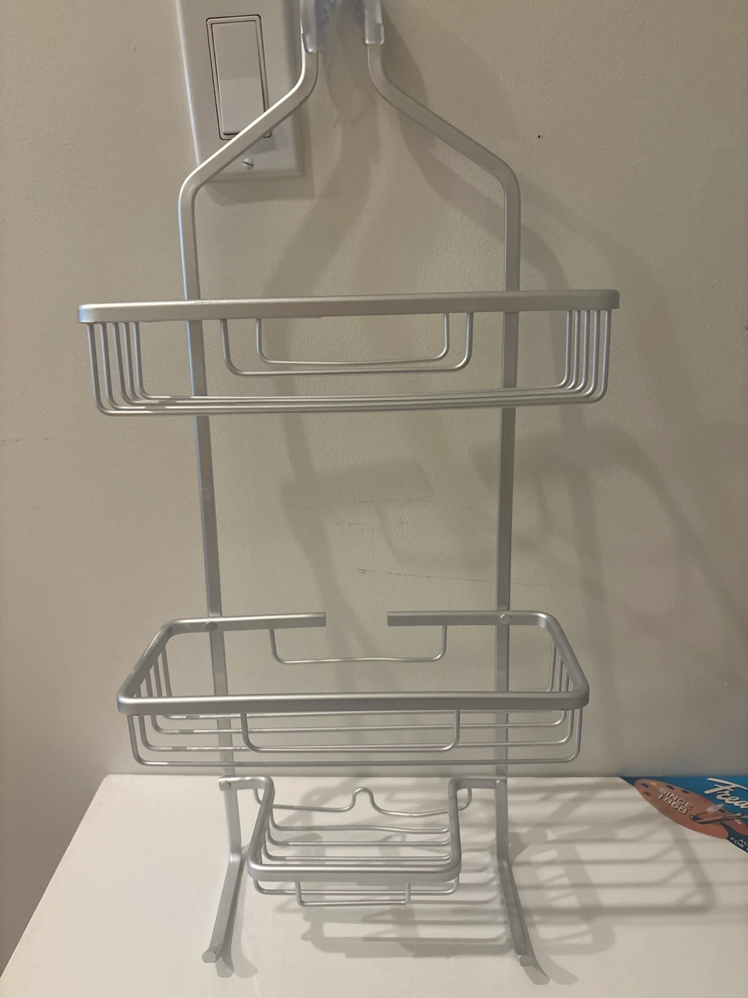 Silver 3-Tier Over-the-Shower Caddy
