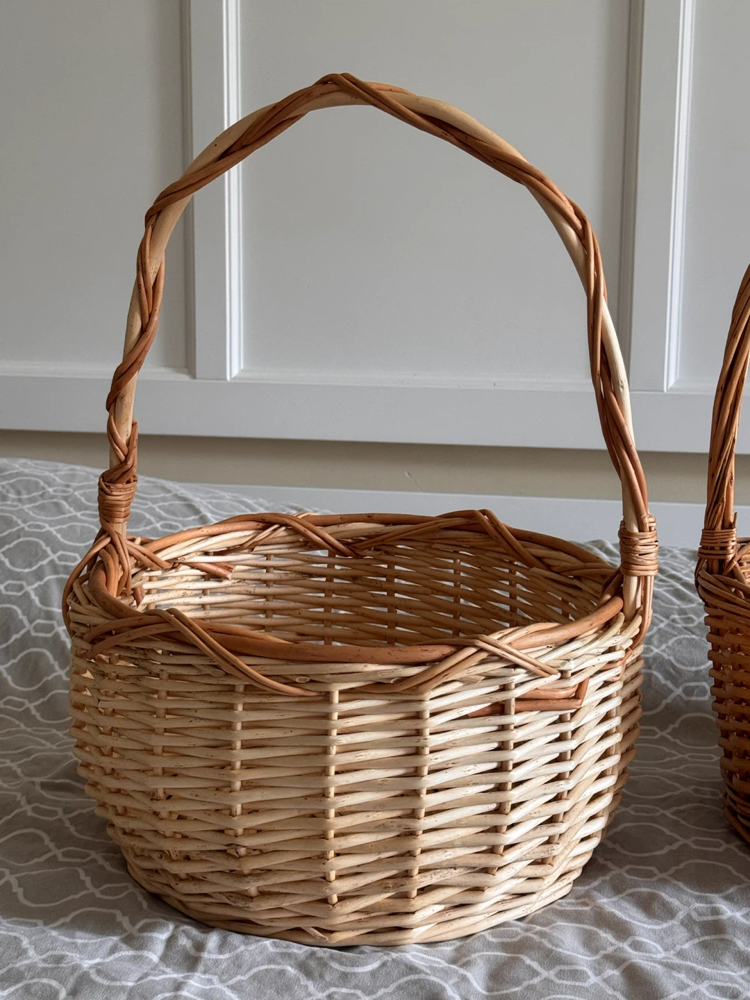 Wicker Basket with Handle - photo 2