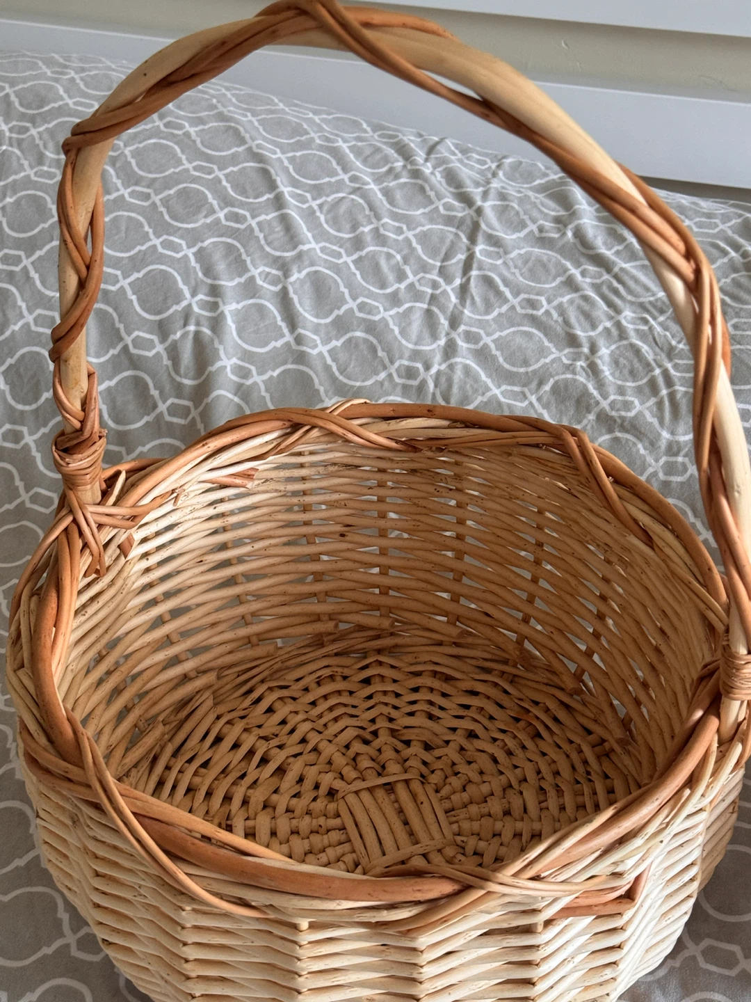 Wicker Basket with Handle - photo 3