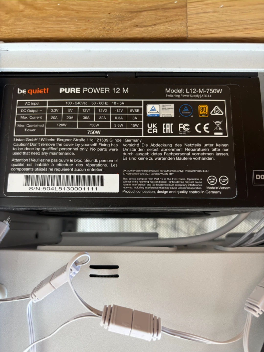 be quiet! Pure Power 12 M L12-M-750W 750W Power Supply - photo 2