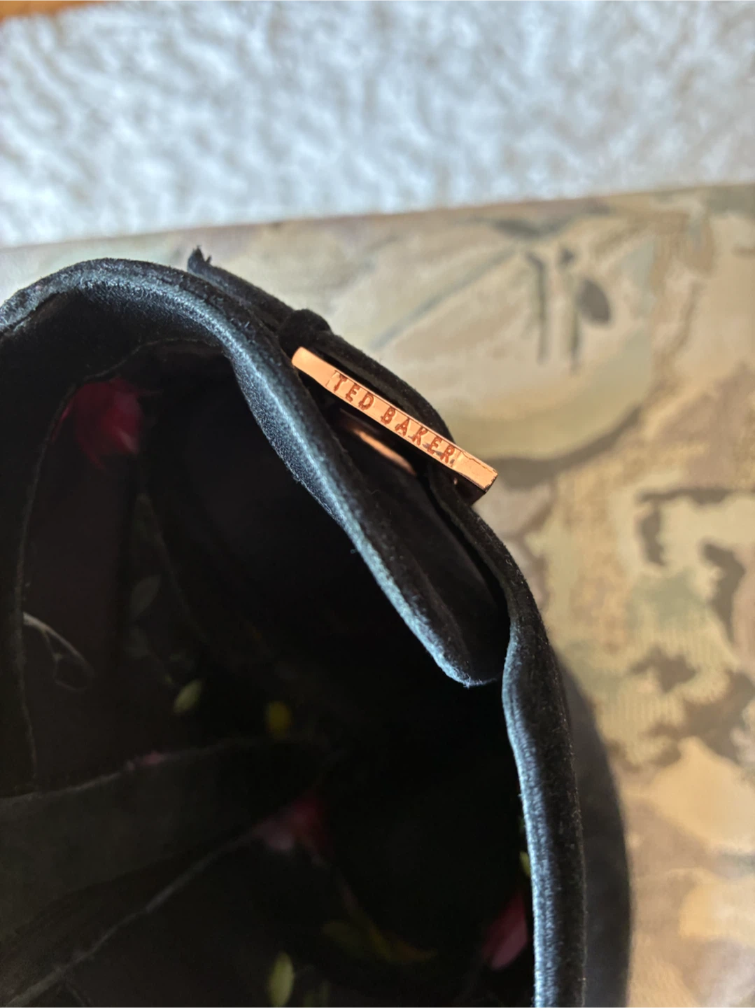 Ted Baker Black Velour Ankle Boots - photo 2