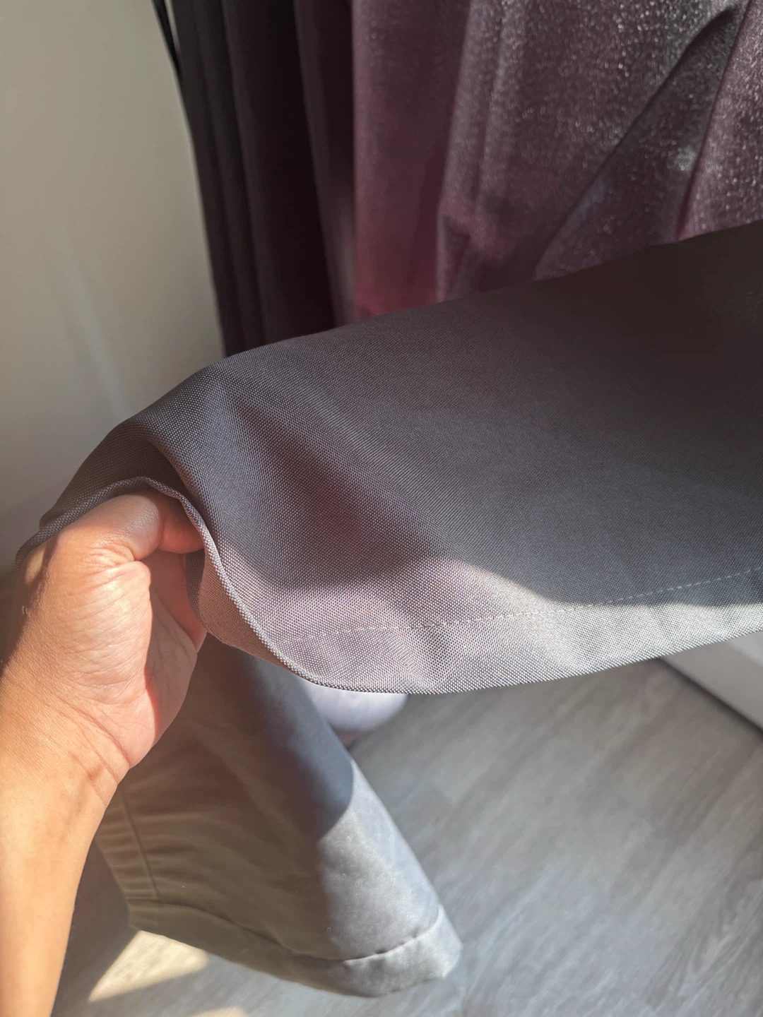 Dark/Charcoal Grey Grommet Curtains (4 Panels) - photo 2