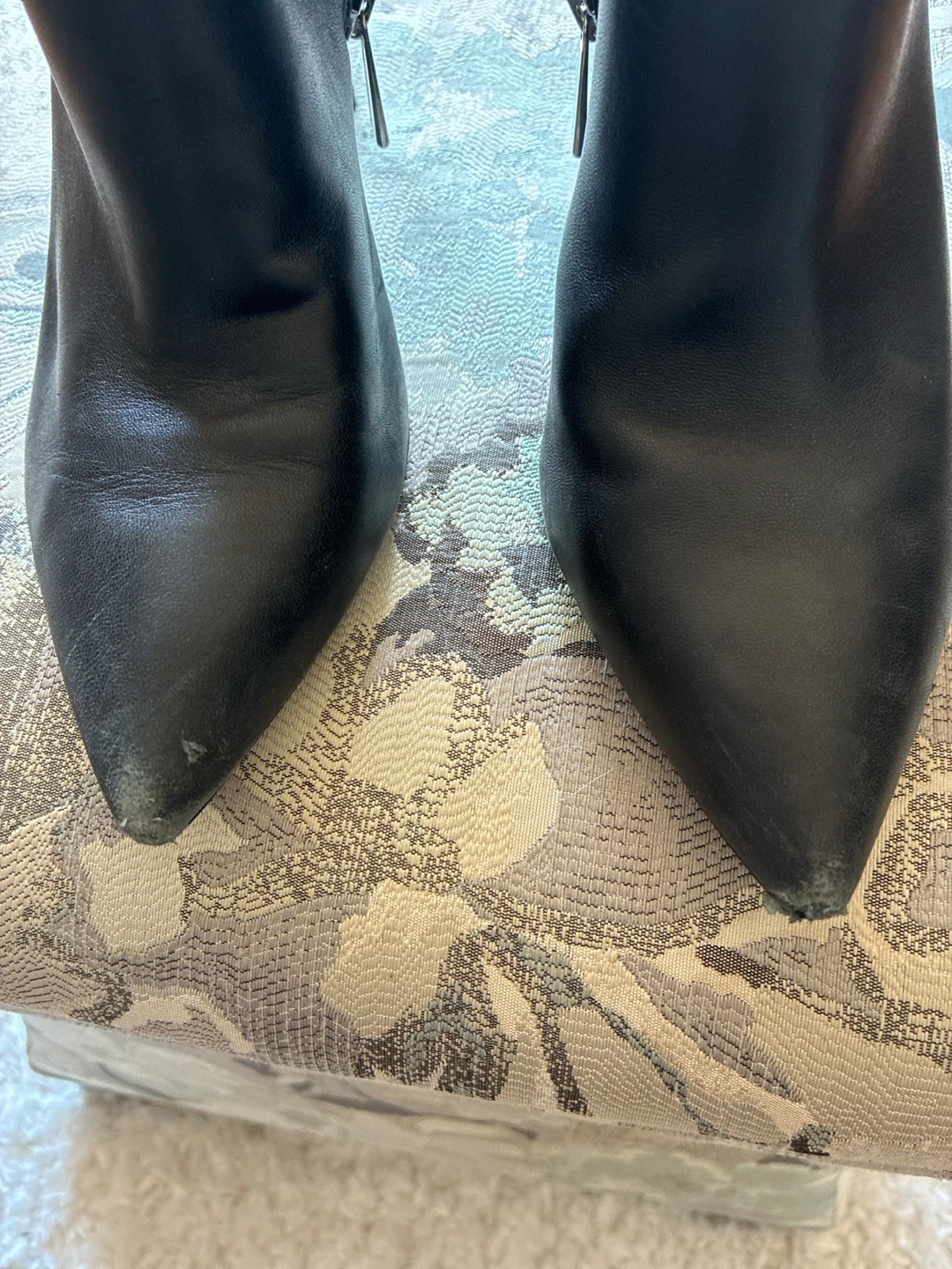 Michael Kors Black Leather Heeled Booties - photo 4