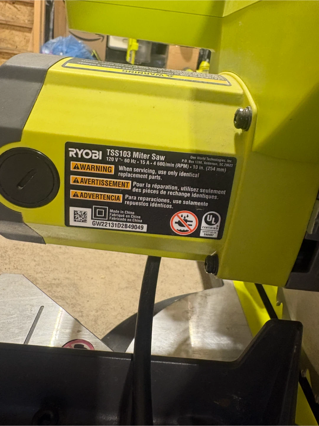 15 Amp 10 in. Corded Sliding Miter Saw with LED Cutline - photo 3
