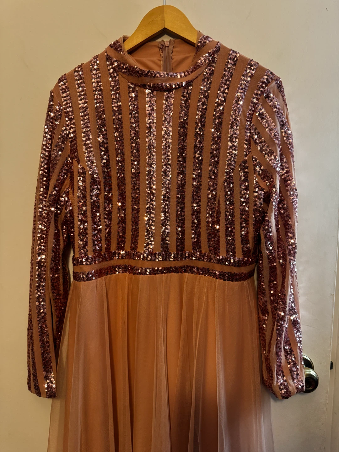Sequin Tulle Maxi Dress - photo 2