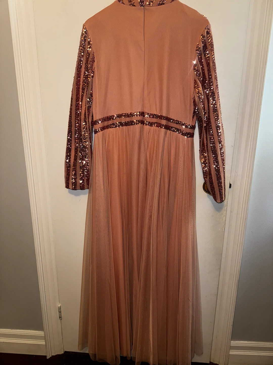 Sequin Tulle Maxi Dress - photo 5