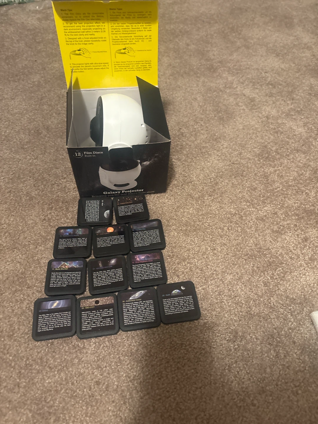 Galaxy Projector with 12 Film Discs