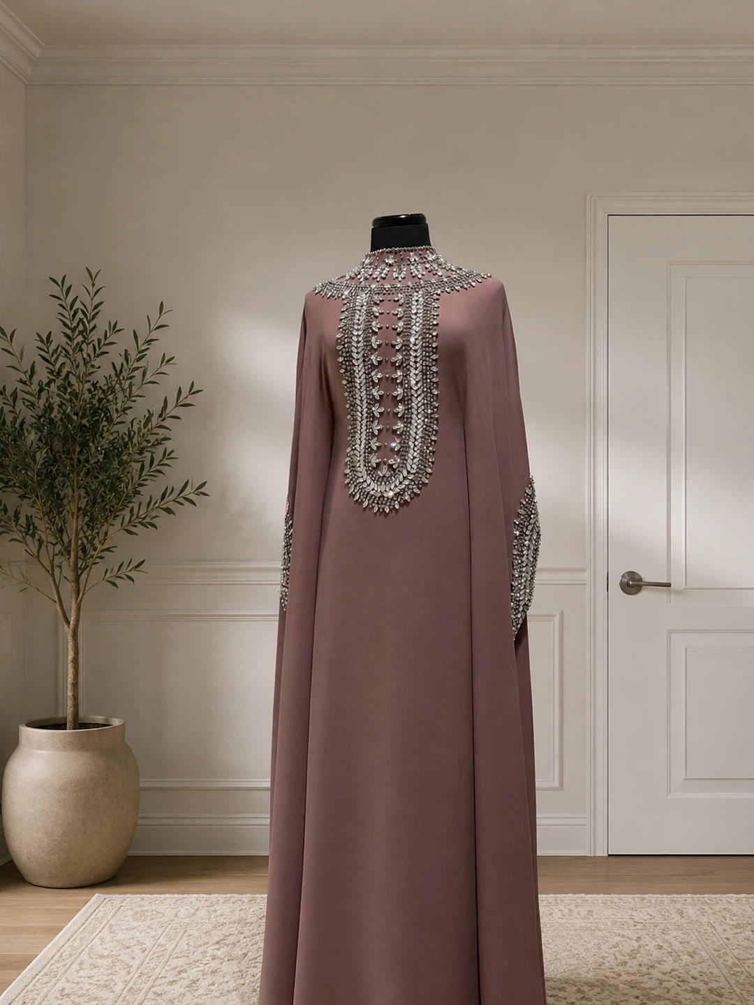 Embellished Kaftan Dress