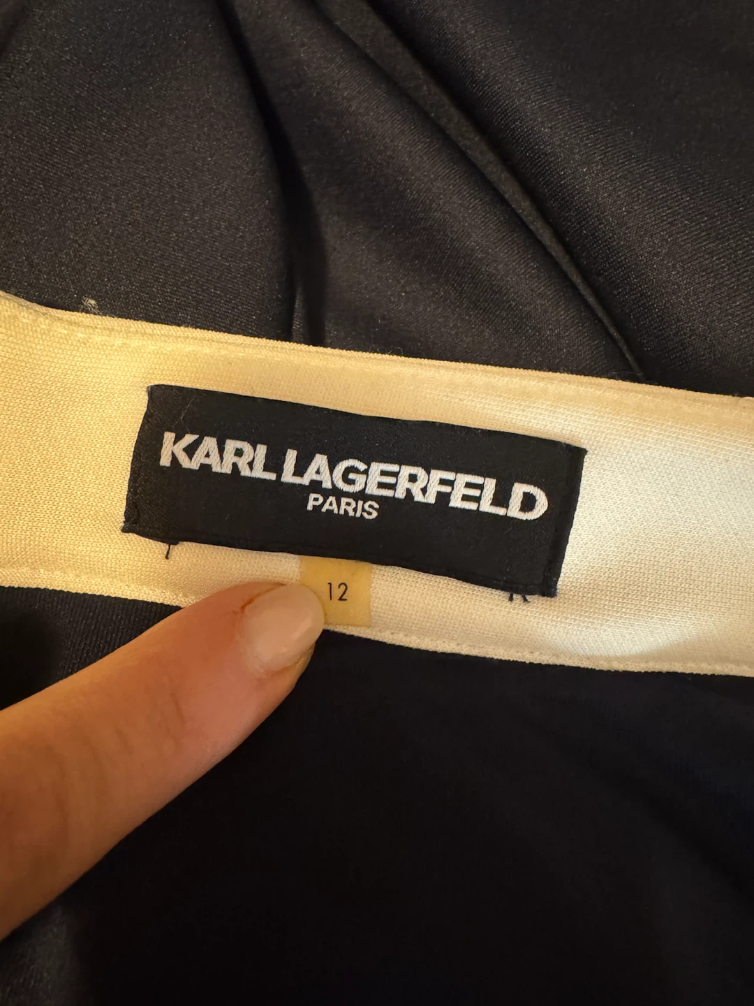Karl Lagerfeld Navy Skirt - Size 12