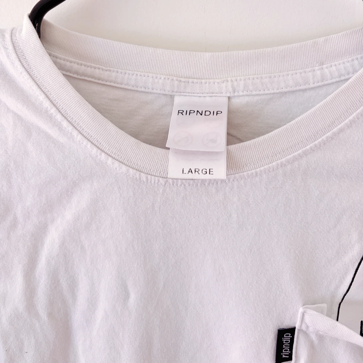 RIPNDIP White Crewneck Lord Dermal Cat T-Shirt - Large - photo 4